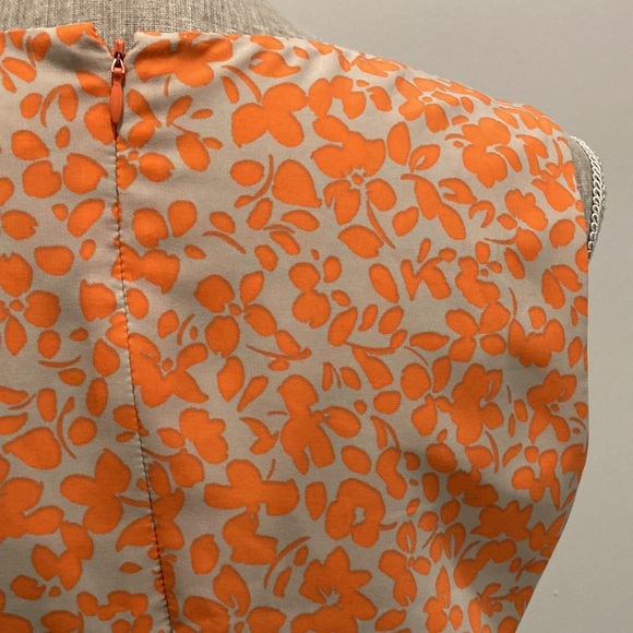 Calvin Klein Orange Fit and Flare Dress 8 medium - Picture 11 of 13